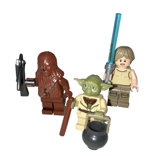 Lego Star Wars Joda Luke Skywalker Chewbacca Minifigur - Bild 1 von 7