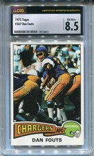 1975 Topps #367 Dan Fouts Rookie CSG 8.5 NM-MT+ San Diego Chargers