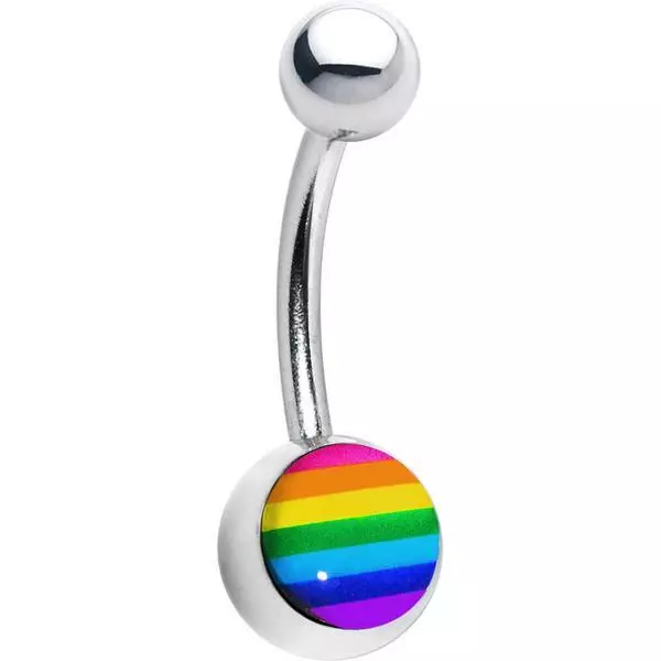 Pride belly button best sale rings
