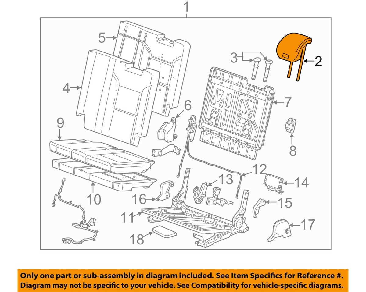 GM OEM Headrest 84531448 | eBay 