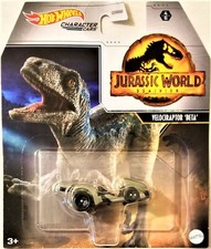Hot Wheels Character Cars - Jurassic World 4/6 Velociraptor 'Beta'  BBGRM81 
