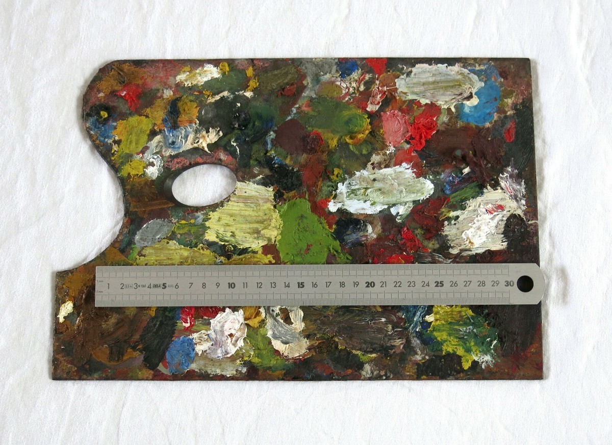 Palette De Peinture Très Ancienne – Modèle Déposé MM
