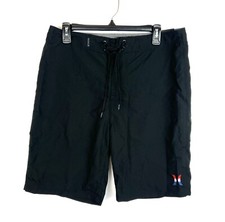 Hurley Men  s One And Only 21 Inch Black/Red Boardshorts Size 31