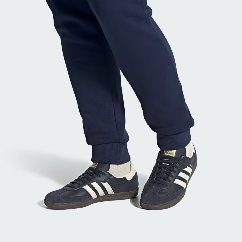 Mens Samba OG Shoes ID2056 Night Navy / Cream White / Gum | eBay