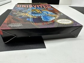 Rare Uninvited Nintendo Entertainment System NES Box and Poster Only Excellent