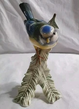 W. Goebel, Figurine Of A Blue Titmouse, No 3800615, c1973, With Sticker