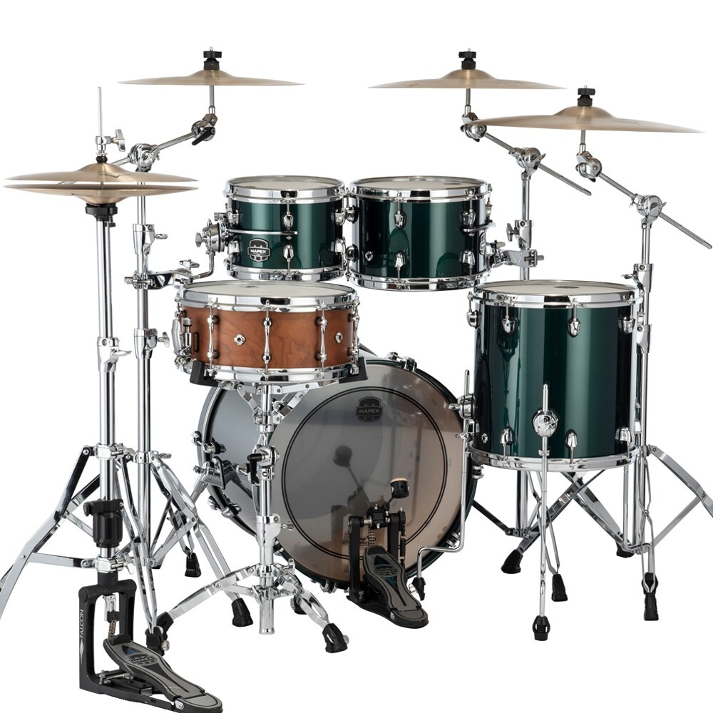 Mapex Saturn Evolution Fusion 4-Piece Maple Shell Pack Brunswick Green