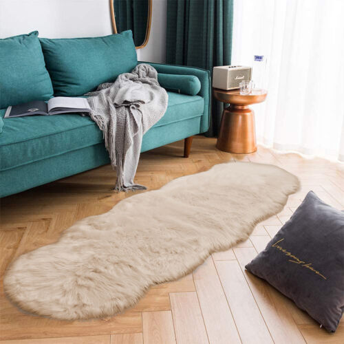 Latepis Faux Fur Sheepskin Area Rugs Soft Shaggy Carpet for Living Room Bedroom - Picture 204 of 219