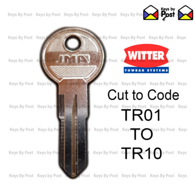 Witter / Brink Towbar Key (Detachable) TR Series Keys Cut to Code (TR01 to TR10)