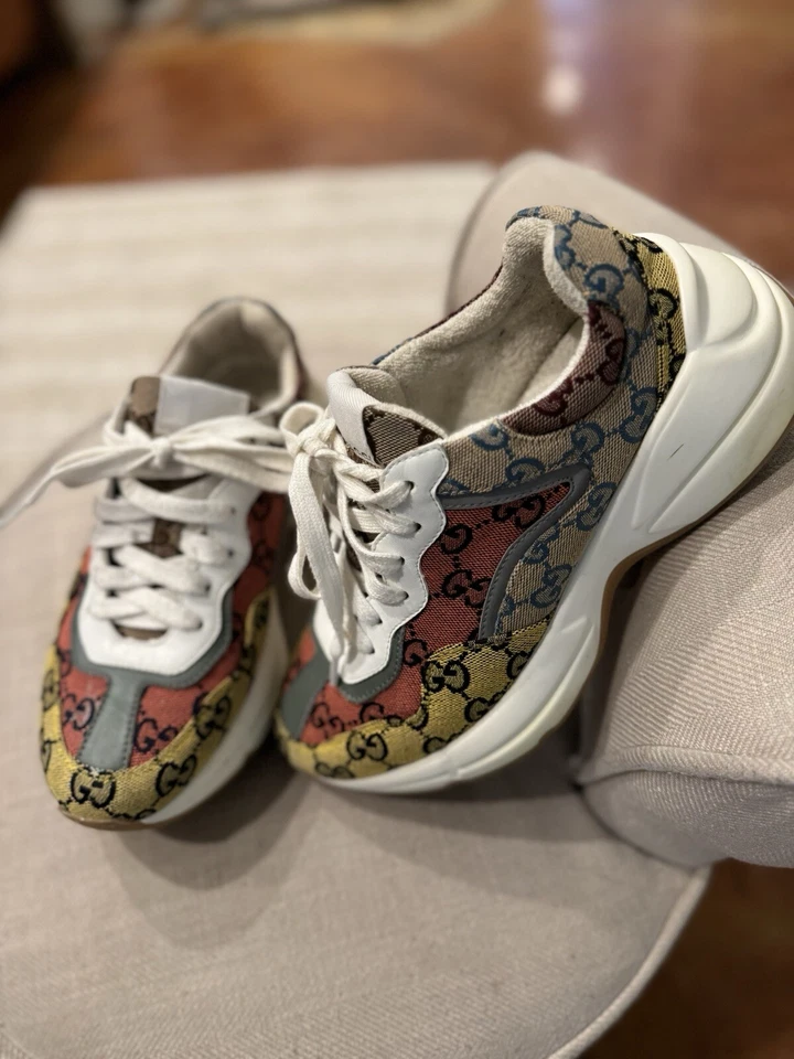 Zapatillas Gucci Rhyton GG Monograma Multicolor Talla 38 Foto 3 de 4