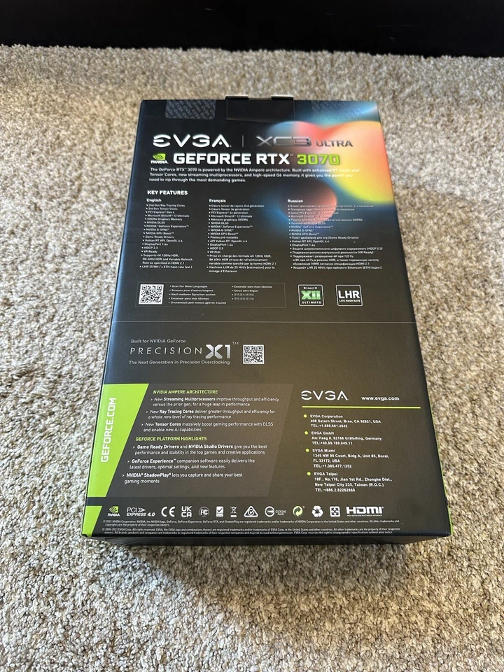 EVGA GeForce RTX 3070 XC3 8GB GDDR6 Graphic Card (08GP53755KL) *SEALED BOX* - Image 3 of 3