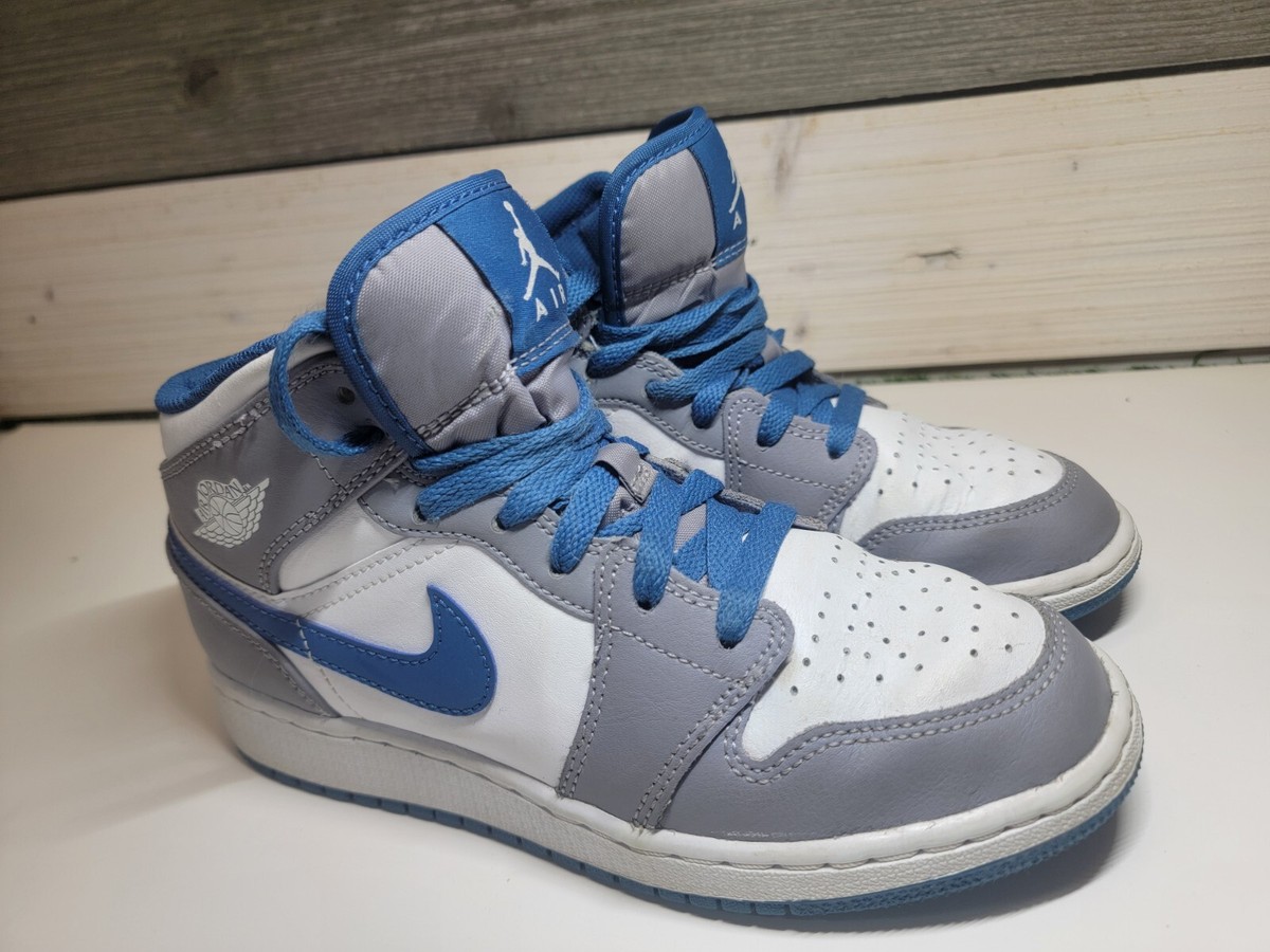 aj1 mid mixed textures blue