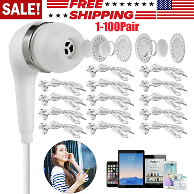 Lot In-Ear Earphones Earbuds Headphones with Mic for Android Samsung PC NEW