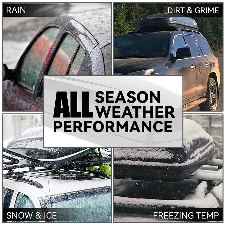 Porta-bagagens de carga resistente ABS teto veículo caixa de armazenamento com trava brilhante - Imagem 2 de 4