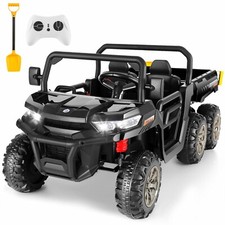 24V 2 Seater Kids Ride On Car Electric Vehicle Ride On Dump Truck w/Remote LED