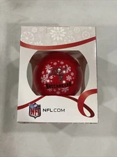 Tampa Bay Buccaneers Logo NFL Round Shatterproof Christmas Tree Ornament Boxed