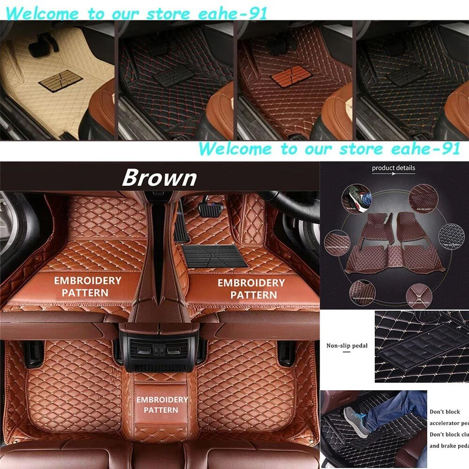 For Jaguar XJ 2003-2009 Car Floor Mats All Weather Carpets Custom Waterproof RHD - image 2 of 4