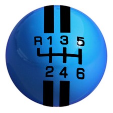 Lightgrabber Blue 2-18 Rally Shift Knob Mustang 11-26 Focus St 13-18 W B...