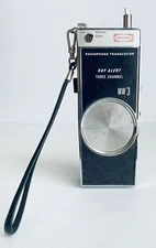 Vintage HandHeld Raytheon MW3 Transceiver RadioPhone Ray Alert 3 Channel 6.5"