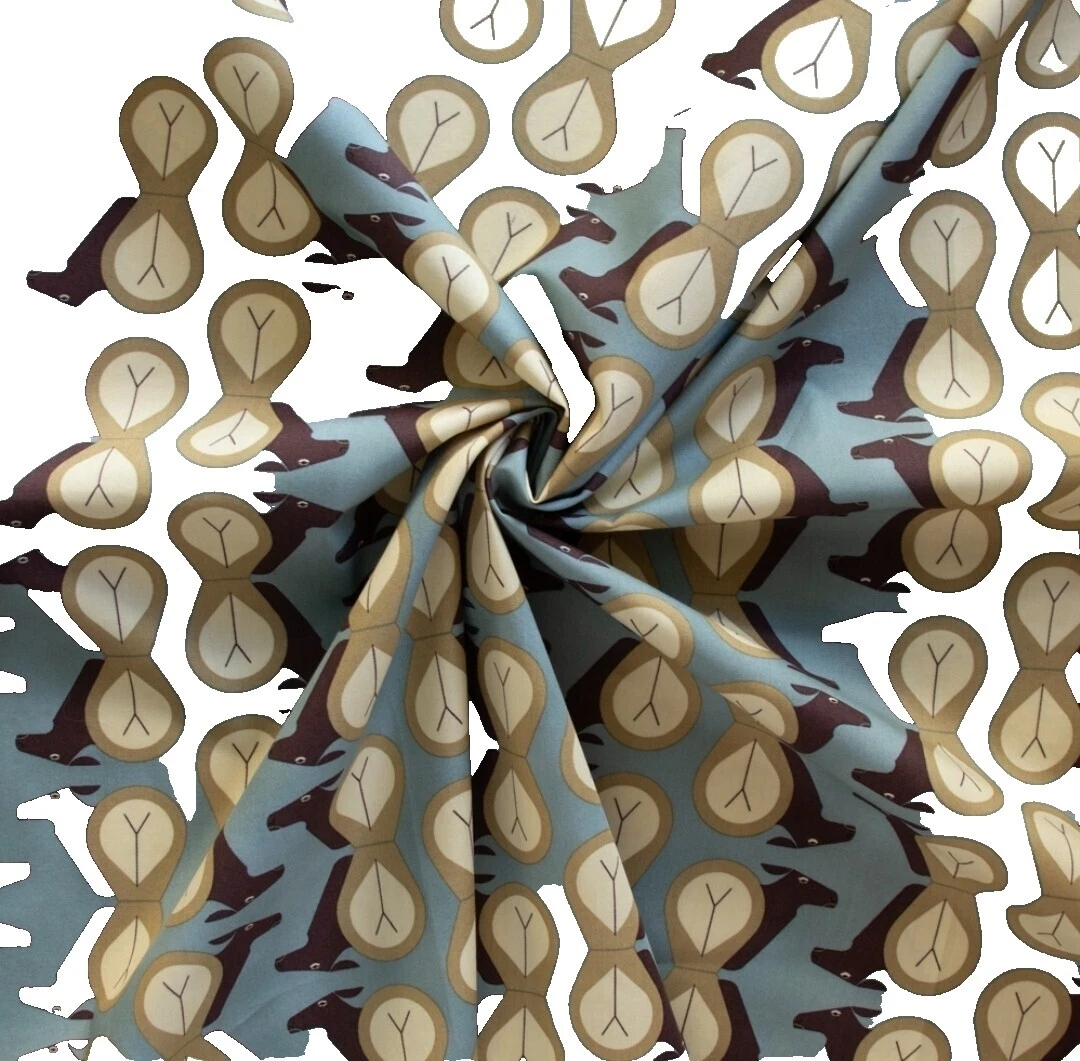 Tela de Algodón Orgánico Multicolor