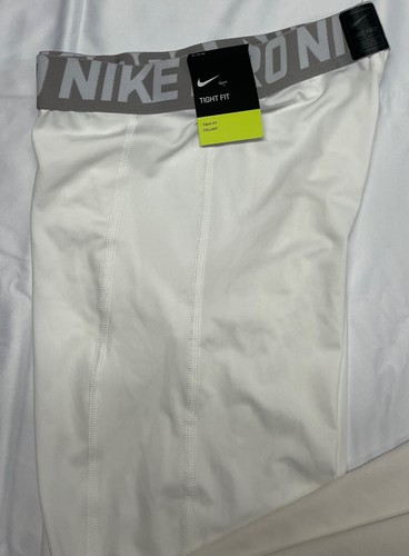 Nike Boys' Pro Dri-Fit Training Tights BV3516-100 WHITE XL - Picture 2 of 12