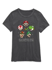 Super Mario T-Shirt S NWT Licensed Graphic Tees Juniors