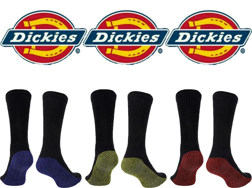 1-15 Pairs DICKIES Mens Industrial Crew Boot Work Socks Big Foot Duty 11-14 LoT