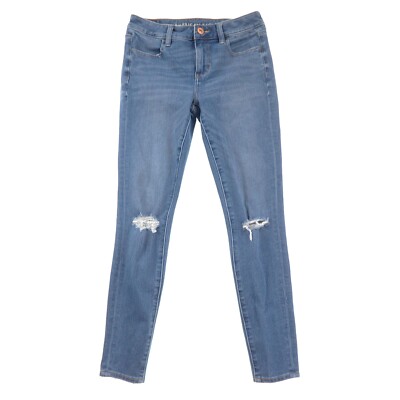 American Eagle Outfitters Jegging Womens 4 Distressed Blue