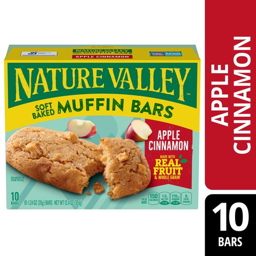 Soft-Baked Muffin Bars, Apple Cinnamon, Snack Bars, 10 Bars, 12.4 OZ