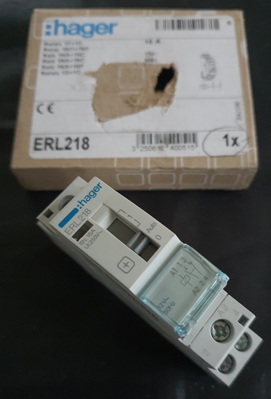 Relais Hager ERL218 éliminez les pannes de sonnerie avec la commande 8-12V