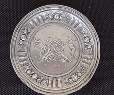 Antique Russian .916 Silver Cherub Plate 76g - 19th Century Investment - EH Mark