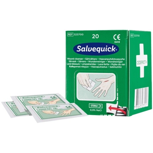 Salvequick Wundreinigungstücher im Nachfüllkarton REF323700 (20 Stk