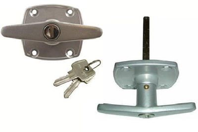 Birtley 4 Hole Garage Door Easy Face Fix Locking T Bar Handle