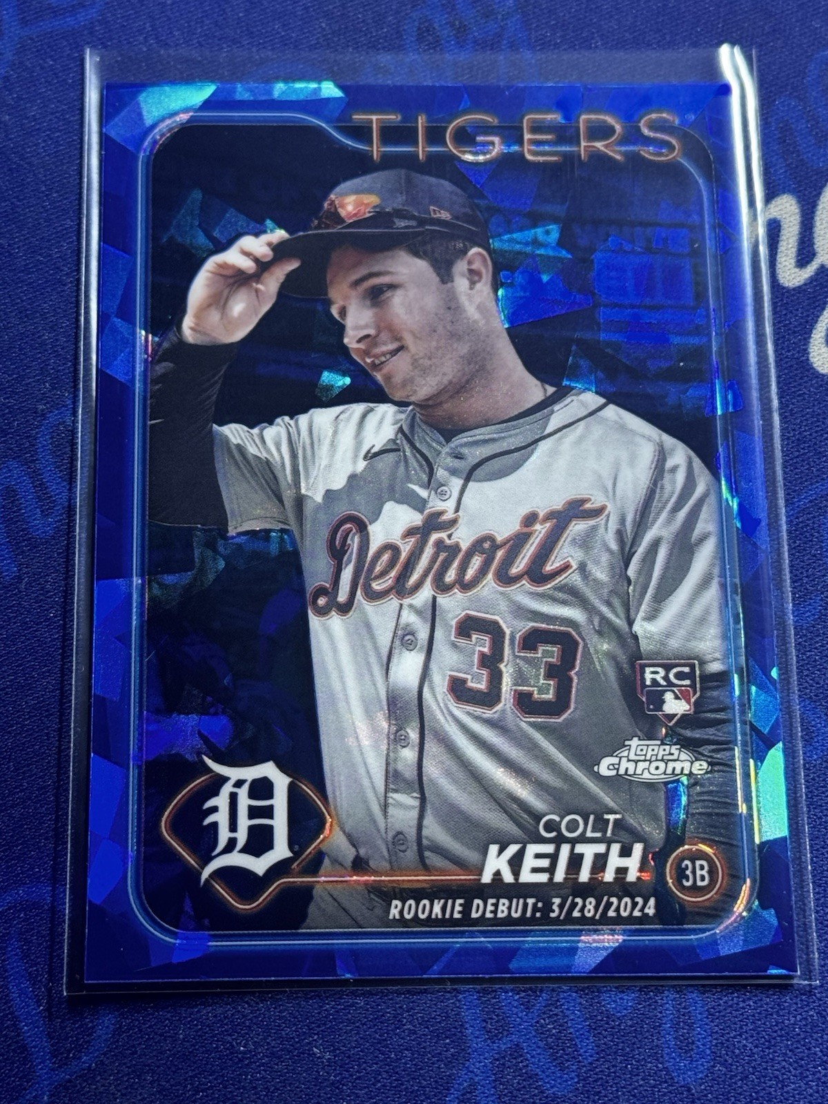 2024 Topps Chrome Update Sapphire Colt Keith RC #USCS192 Tigers Top Prospect!!