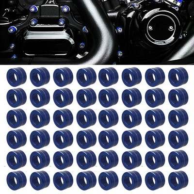 48X Engine Topper Bolt Cover Cap For Harley Electra Street Glide Sportster 883