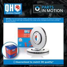 2x Brake Discs Pair Vented fits CITROEN C4 Front 2004 on 283mm Set QH 1606401480