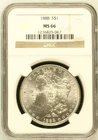 1888-P Morgan Silver Dollar MS66 NGC Brilliant White Great Luster Eye Appeal