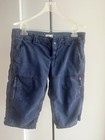 American Eagle Cargo Pant Capri Navy Cotton Casual Zip Pockets Live Your Life 10 — photo 5