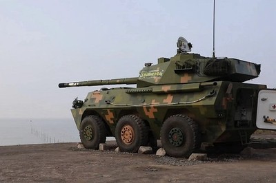 UNISTAR 1/72 PTL-02 Wheeled Tank Destroye  Digital Green  Finished product model