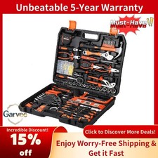 236-piece Home Auto Repair Kit - Complete Tool Set With Organized Storage Case