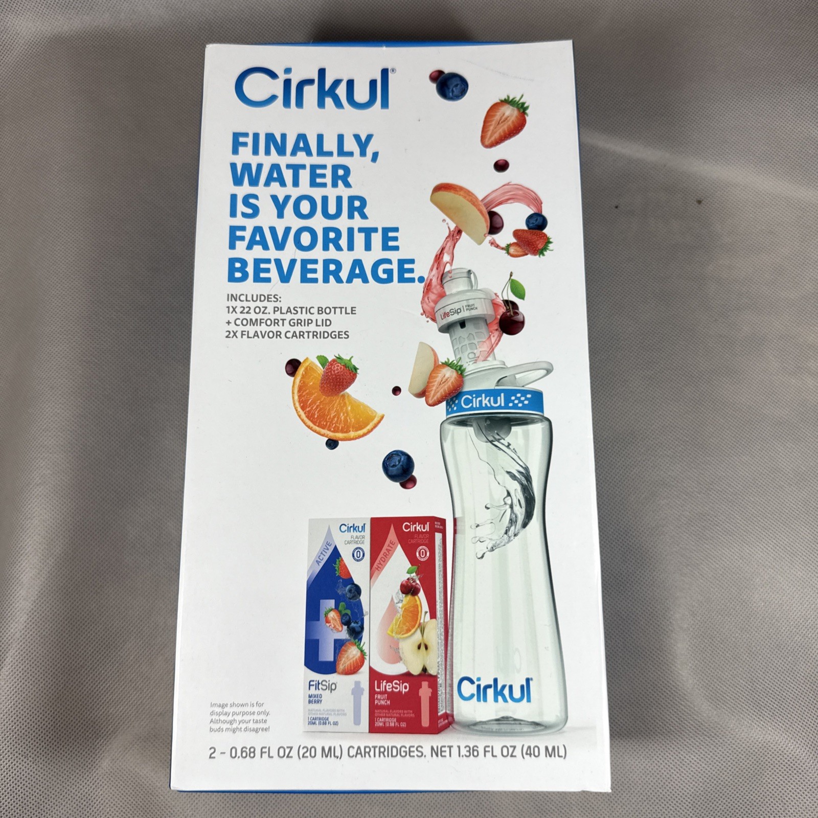 Starter Kit Blue Lid 22oz & 2 Flavor Cartridges T1