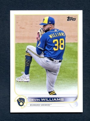 2022 Topps Baseball Card #26 Devin Williams Brewers NM-MT