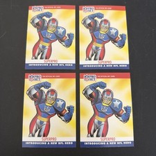 1990 NFL Pro Set SuperPro Superhero Special Collectible NM+ X4