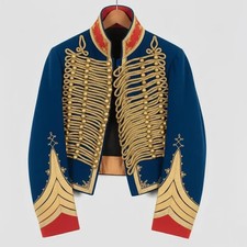 Military Dolman Hussar Jacket Napoleonic Uniform Tunic Pelisse Hendrix Jacket