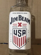 U.S. SOCCER / JIM BEAM LIMITED EDITION COLLECTIBLE  BOTTLE  750 mL EMPTY BOTTLE