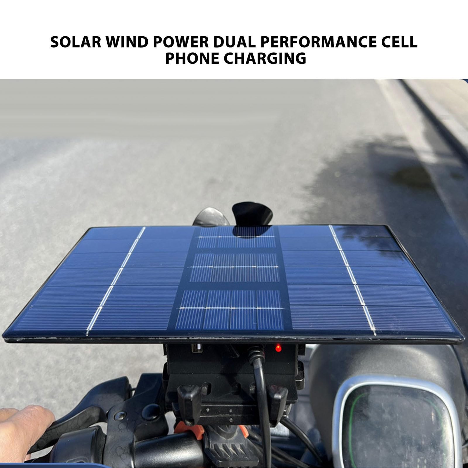 Solar Wind Power Generator Aluminum Alloy Electric Bike Range Extending Gener...