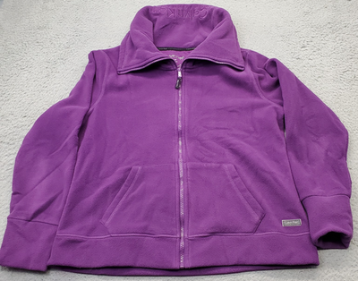Calvin Klein Fleece Jacket Womens Medium Purple Quick-Dry 
