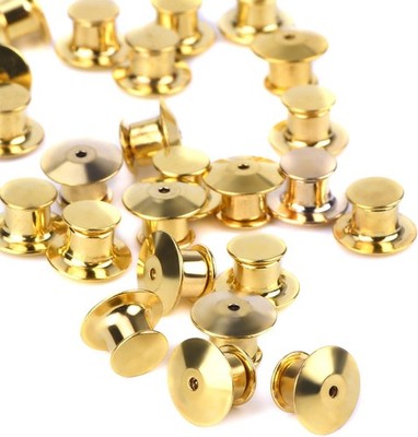 eBoot 30 Pieces Golden Locking Pin Keepers Backs, No Tool Required Gold 