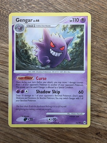 Gengar 16/99 Non Holo Rare Arceus Pokemon Card LP