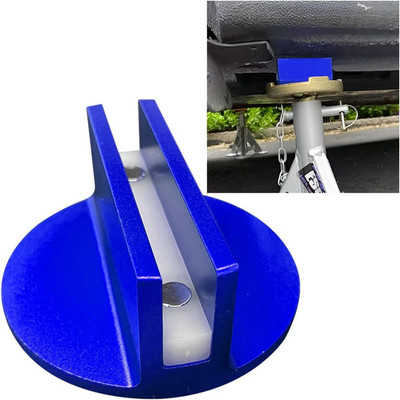 Universal Magnetic Jack Pad, Aluminum 0.37'' Width Slotted Puck Pinch Weld Frame